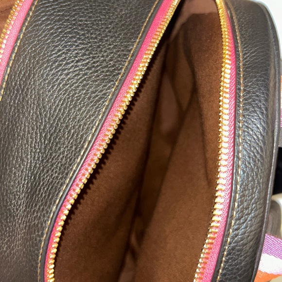 Court Backpack In Blocked Signature Canvas With Souvenir Patches - Picture 3 of 6